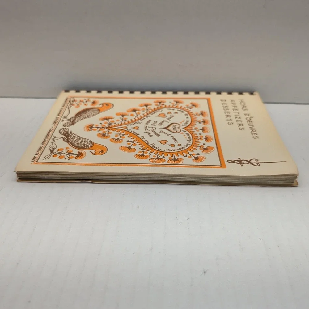 Vintage American Cancer Society Cumberland County NJ Cookbook Hors D'Oeuvres